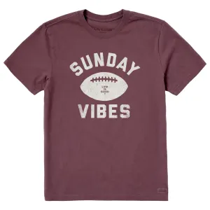 Men's Sunday Vibes Short Sleeve Crusher Tee Layered Sleeve Construction