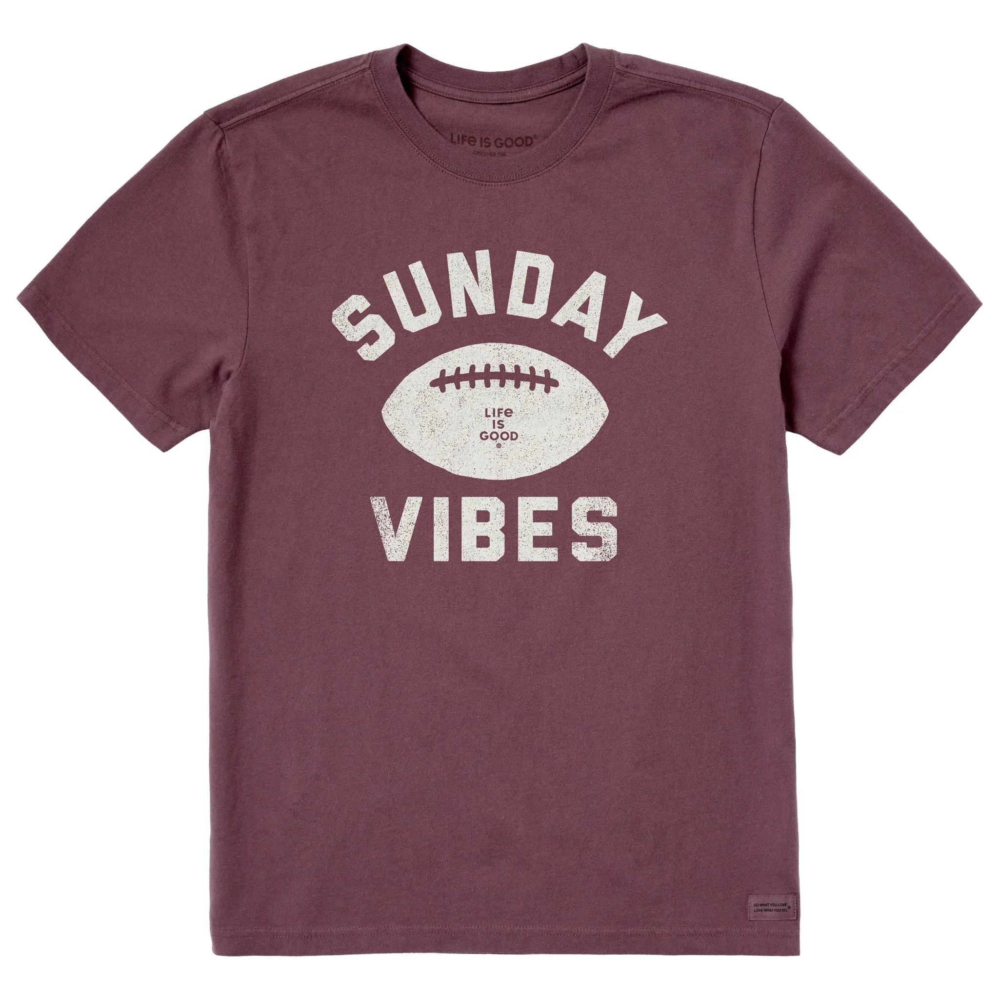 Men's Sunday Vibes Short Sleeve Crusher Tee Relaxed Design Timeless Wear
