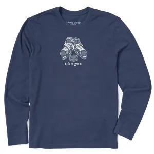 Men's Skates and Puck Long Sleeve Crusher Tee Sport Flex