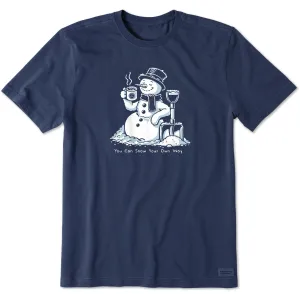 Men's You Can Snow Your Own Way Short Sleeve Crusher Tee Urban Style Trend Relaxed Fit