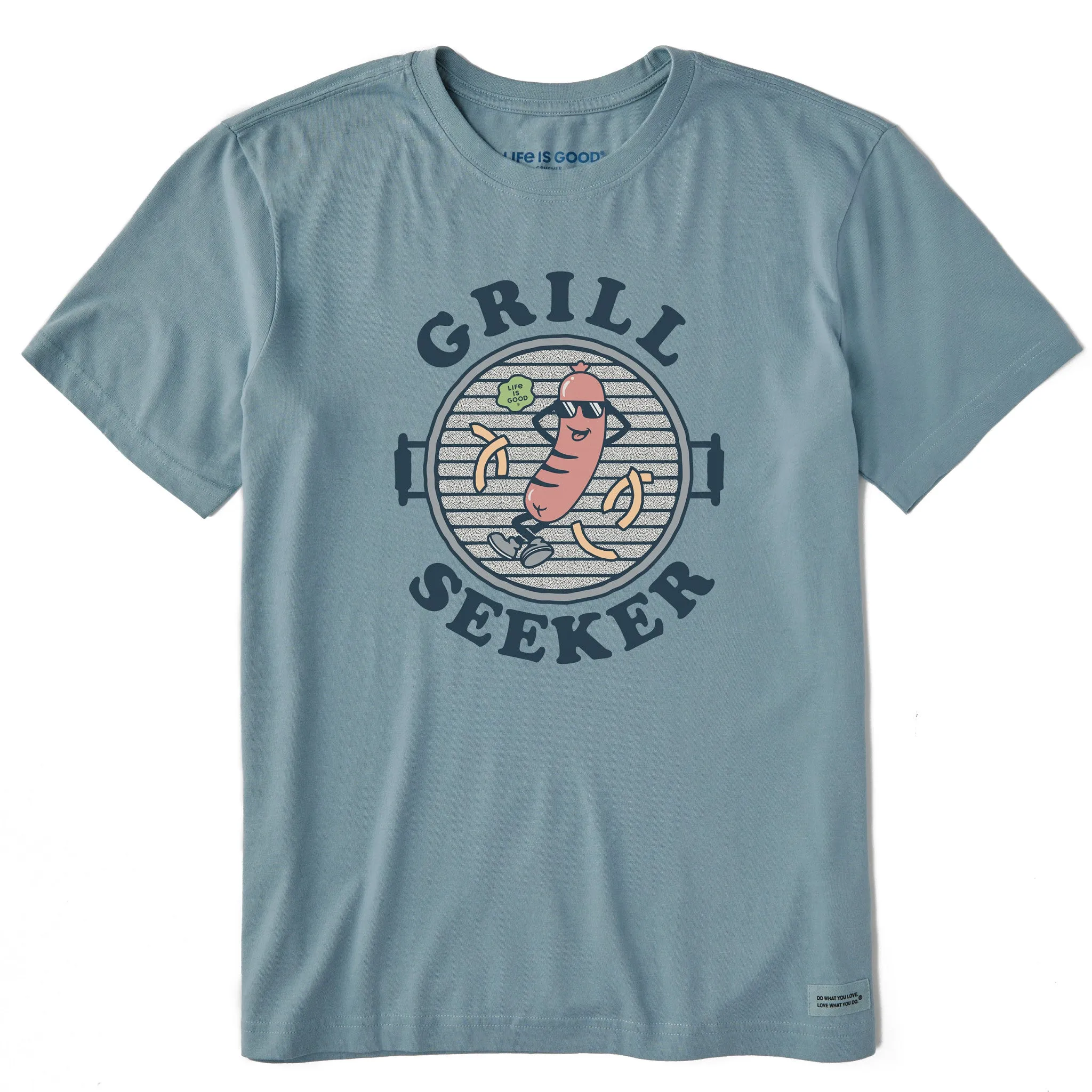Retro Men's Grill Seeker Sausage Short Sleeve Crusher Tee