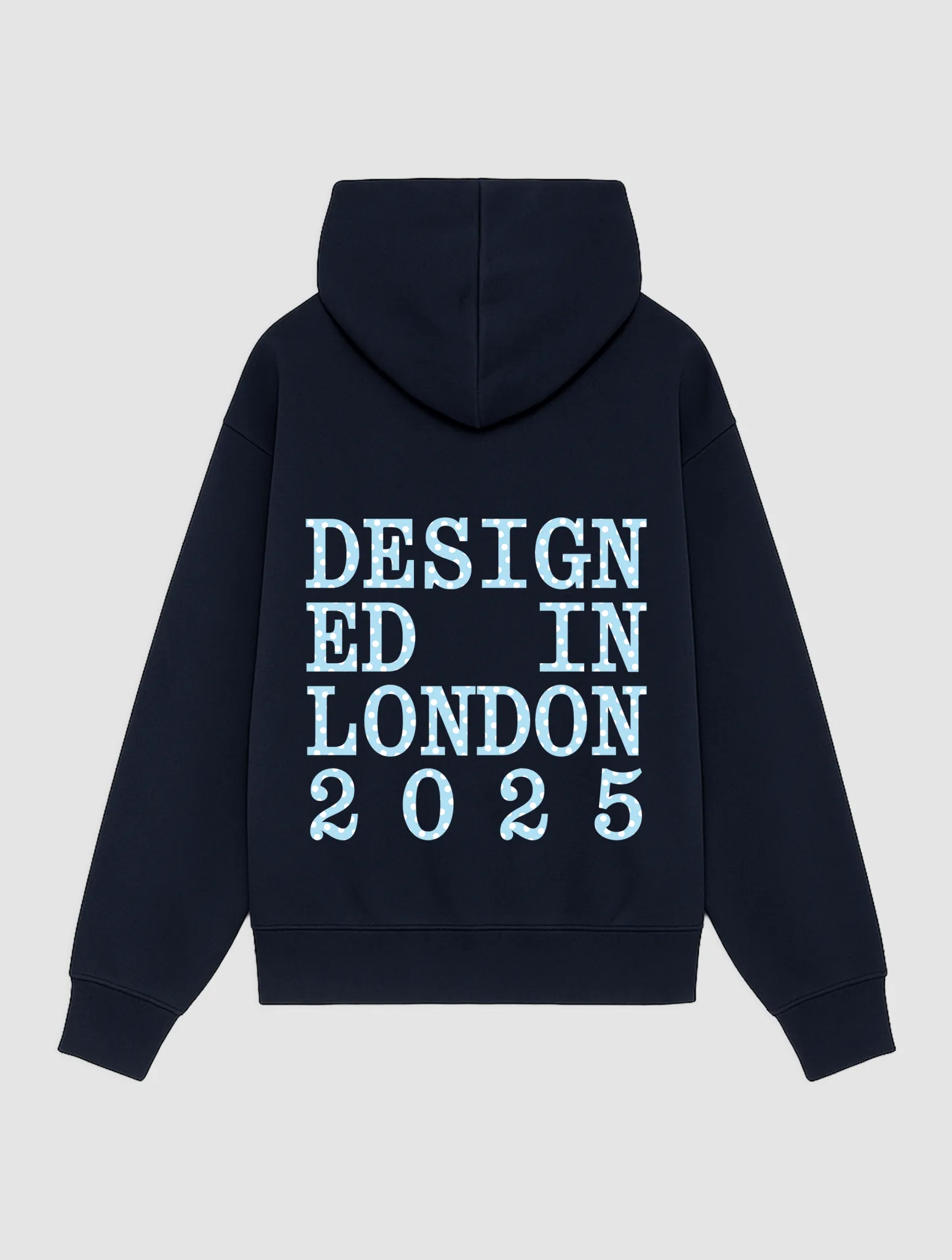 designed in london navy hoodie Soft Wear