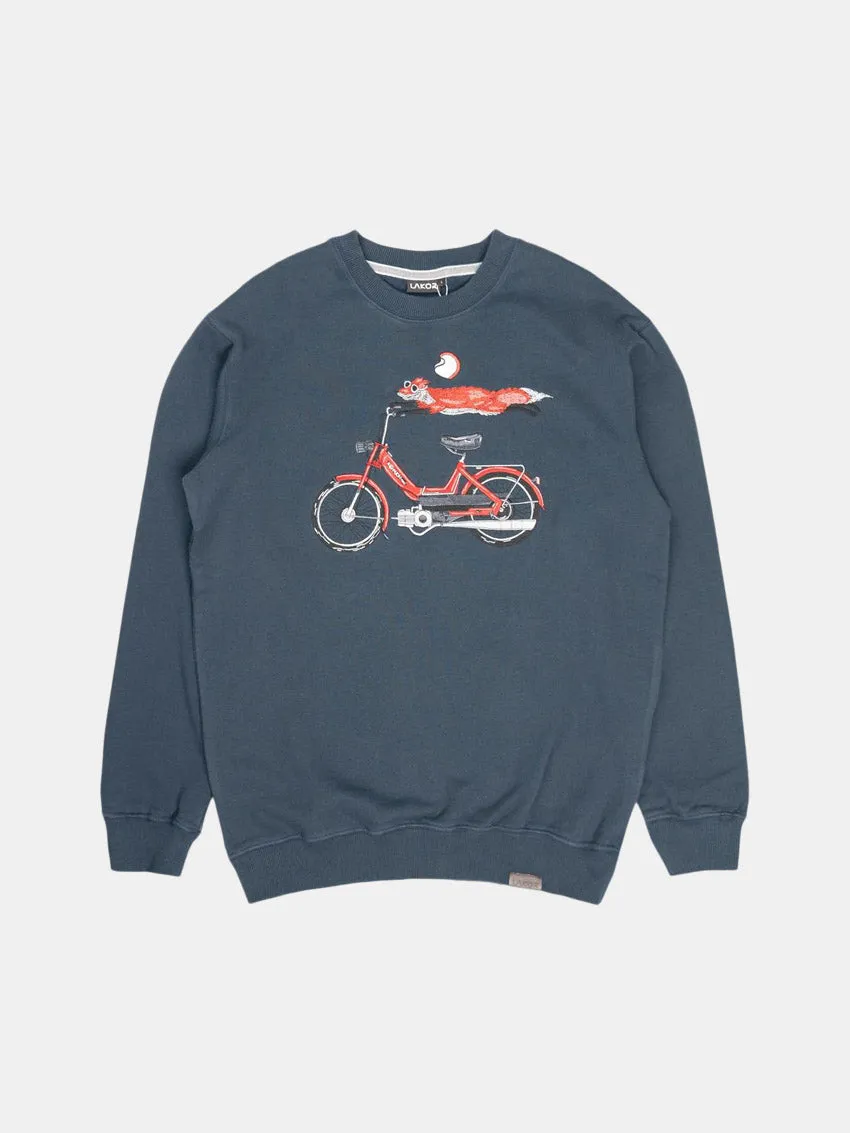 product industry position Muscular Fit Foxtail Sweatshirt Blueberry