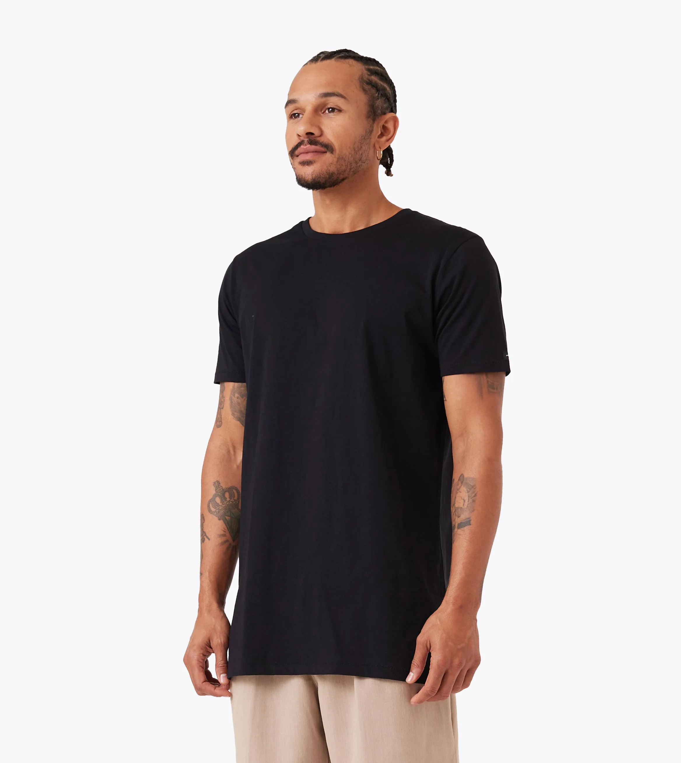 Tall Tee Black Stylish Everyday Wear