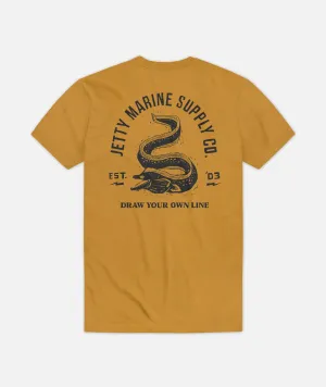 Modern and Soft OdorResistantTechnology Moray Tee - Mustard