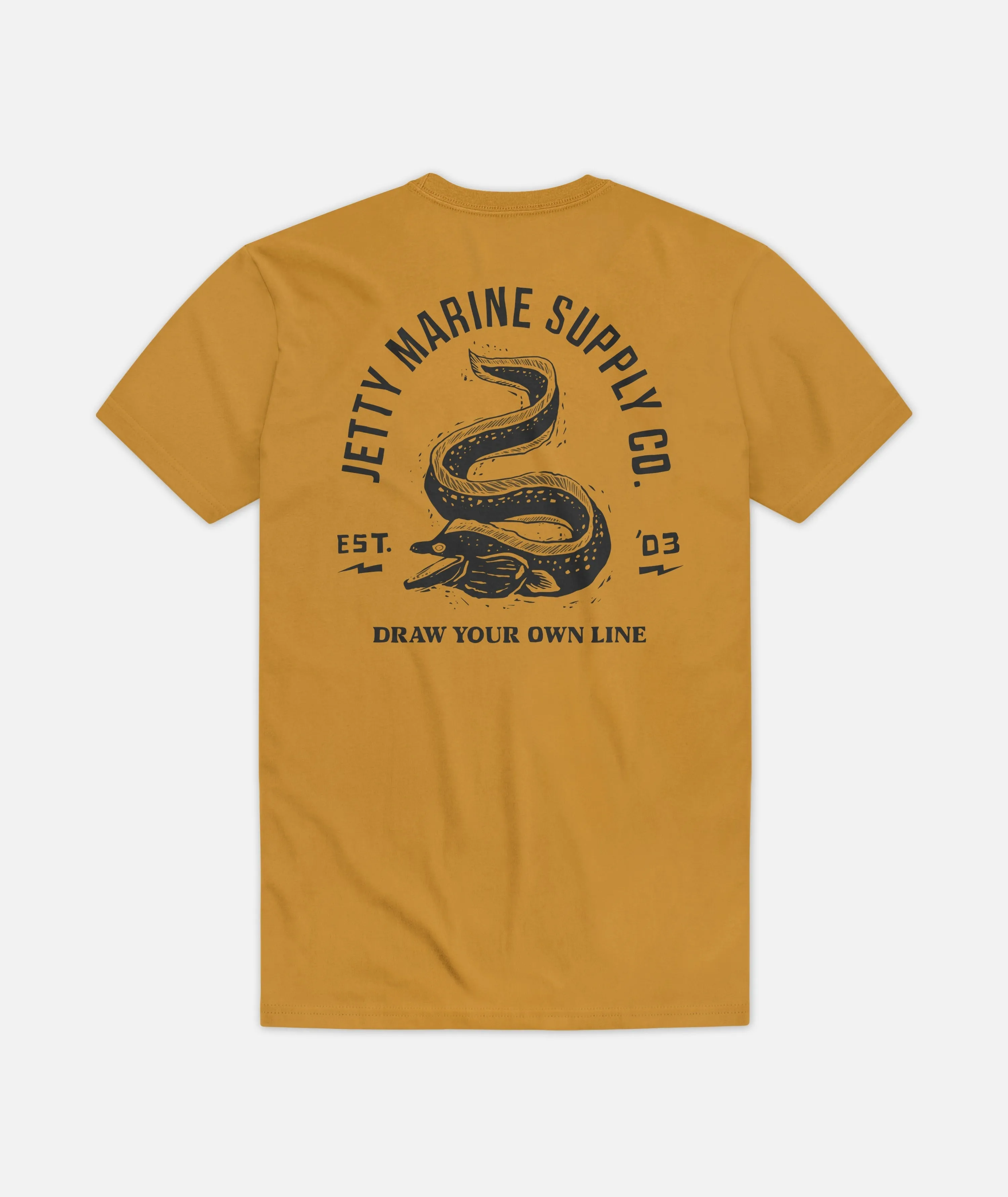 Modern and Soft OdorResistantTechnology Moray Tee - Mustard