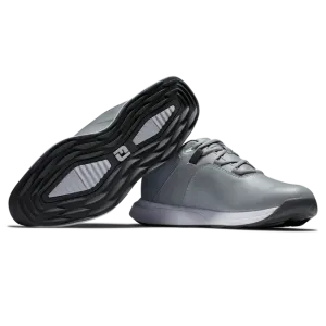 FootJoy 2024 Men's ProLite Golf Shoe- Grey/Charcoal/White Heel Support Easy Flex