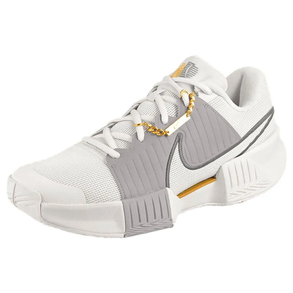 Nike Men's Air Zoom GP Challenge Pro - Premium - Phantom/Metallic Gold Comfort Padding Lace   Up Design