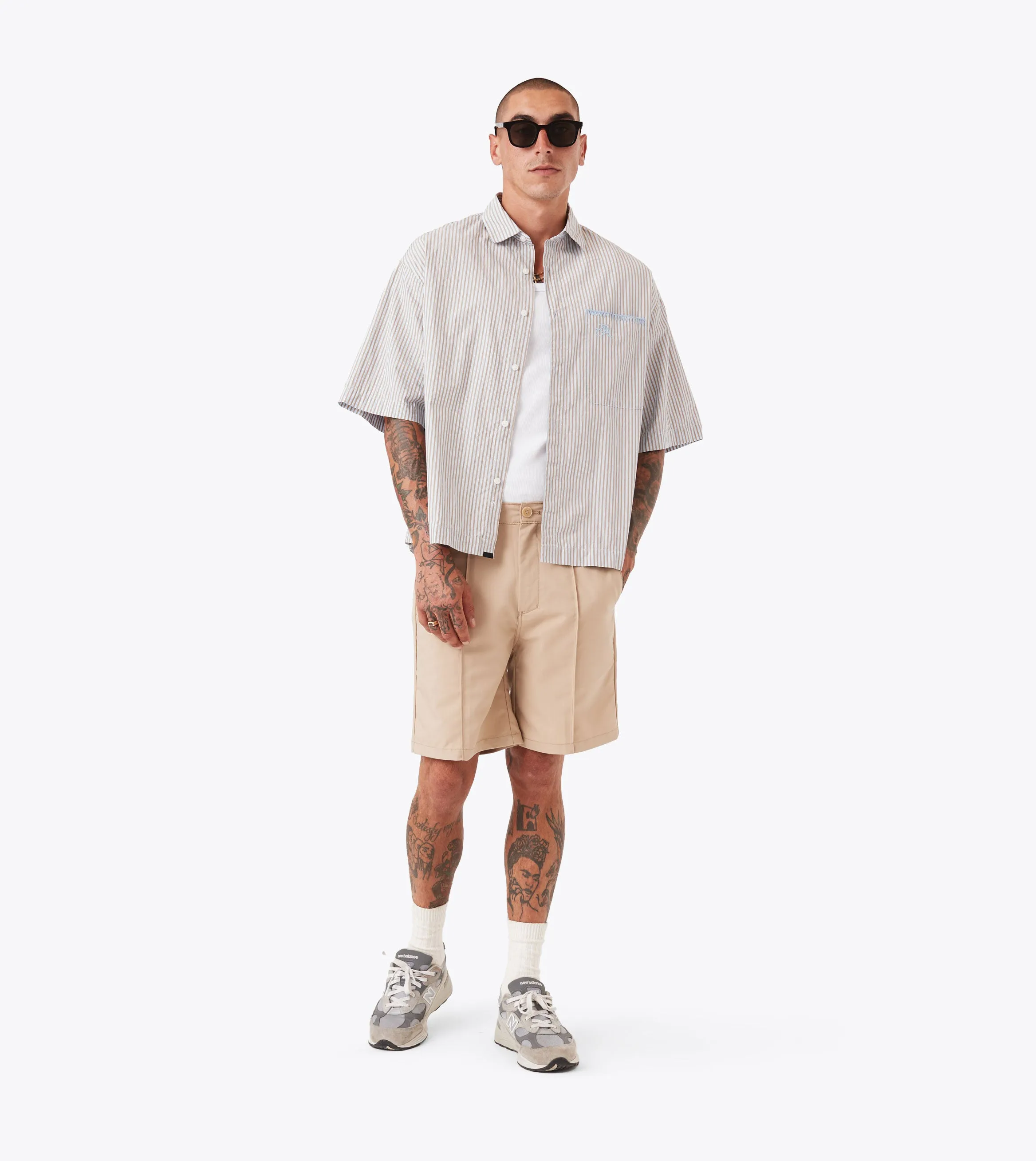 Moisture Management Lining Provence Pintuck Short Sandstone