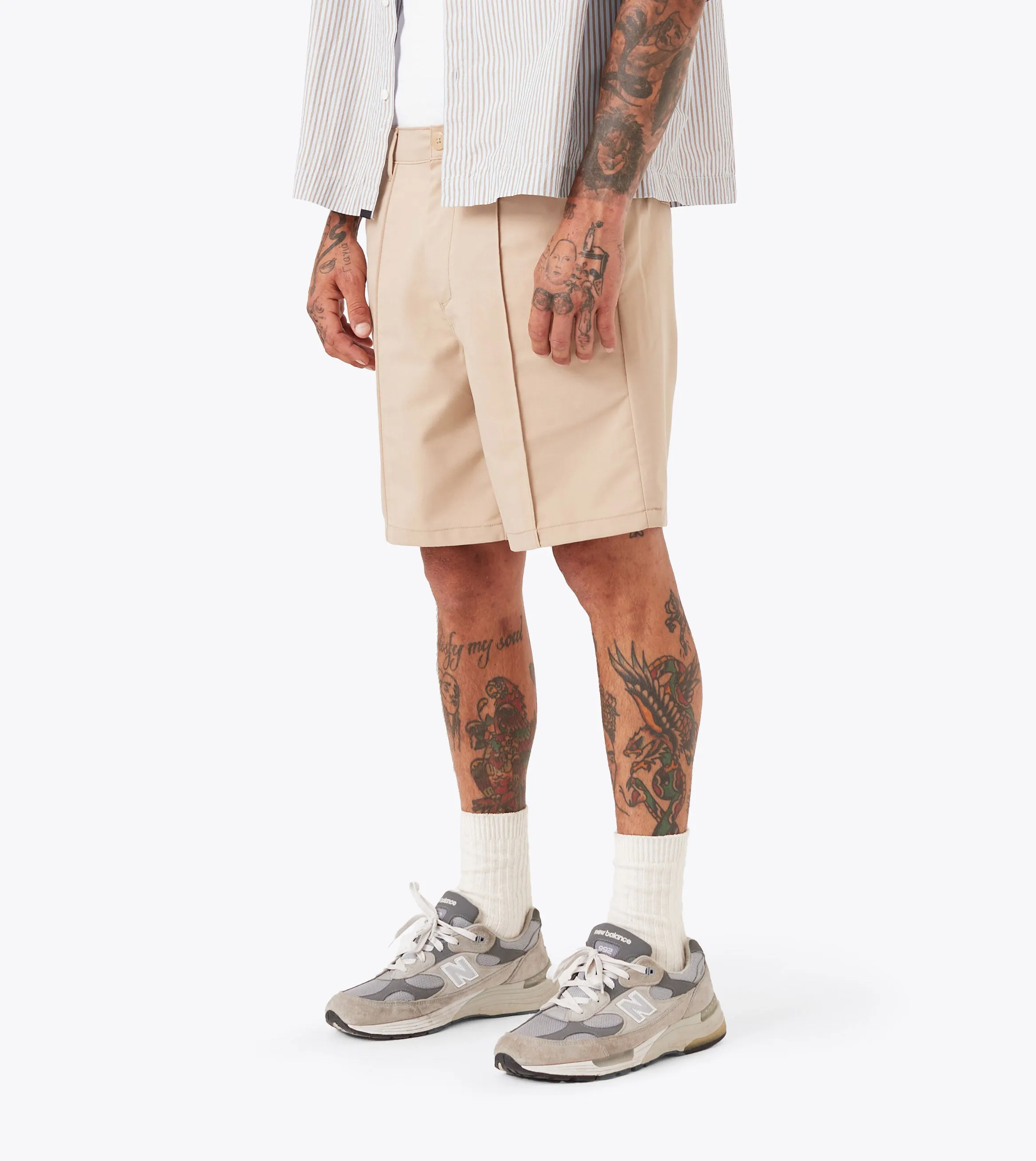 Provence Pintuck Short Sandstone High-End Quality fashion industry