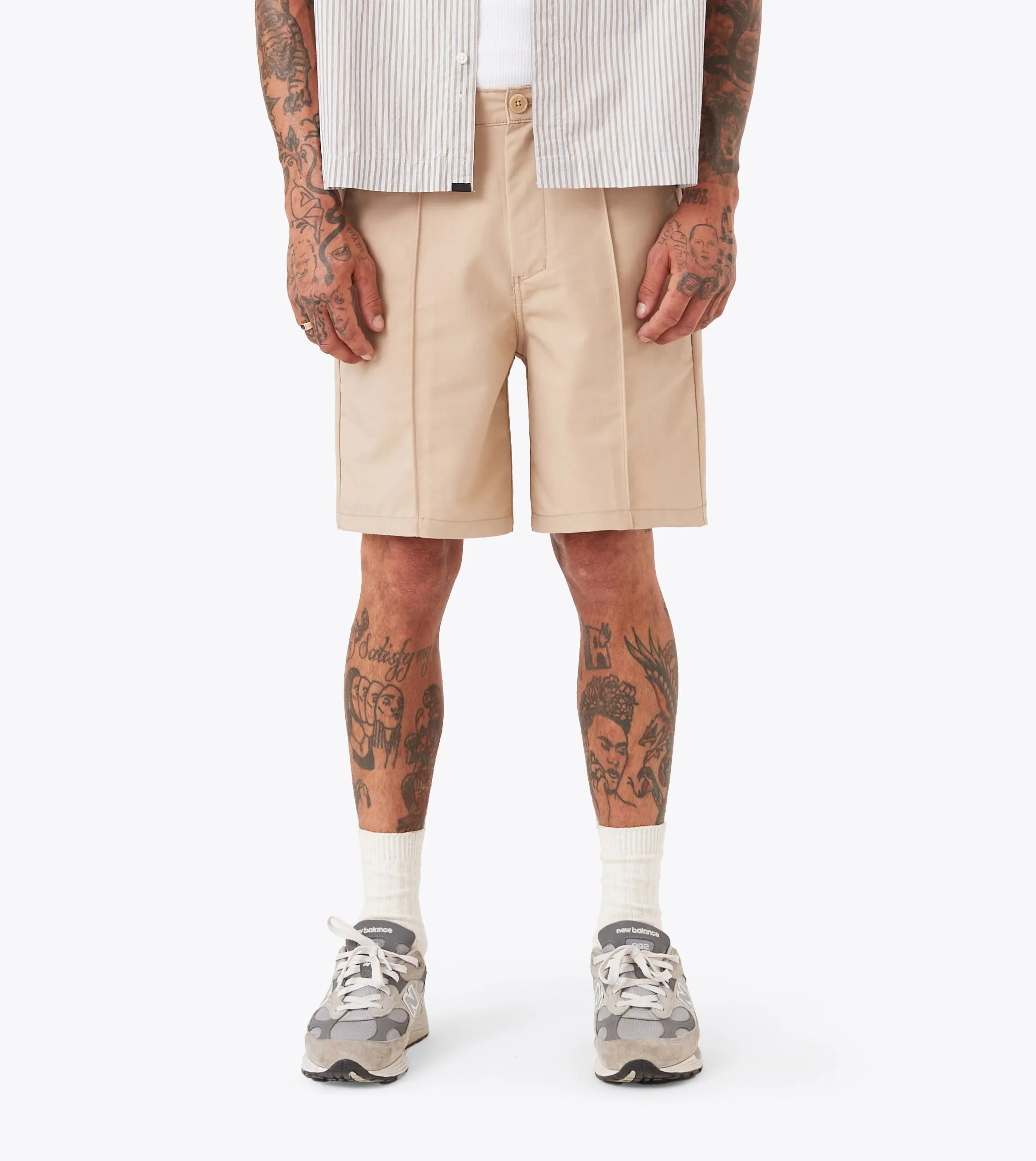 Provence Pintuck Short Sandstone Lightweight Comfort Bacterial Growth Prevention