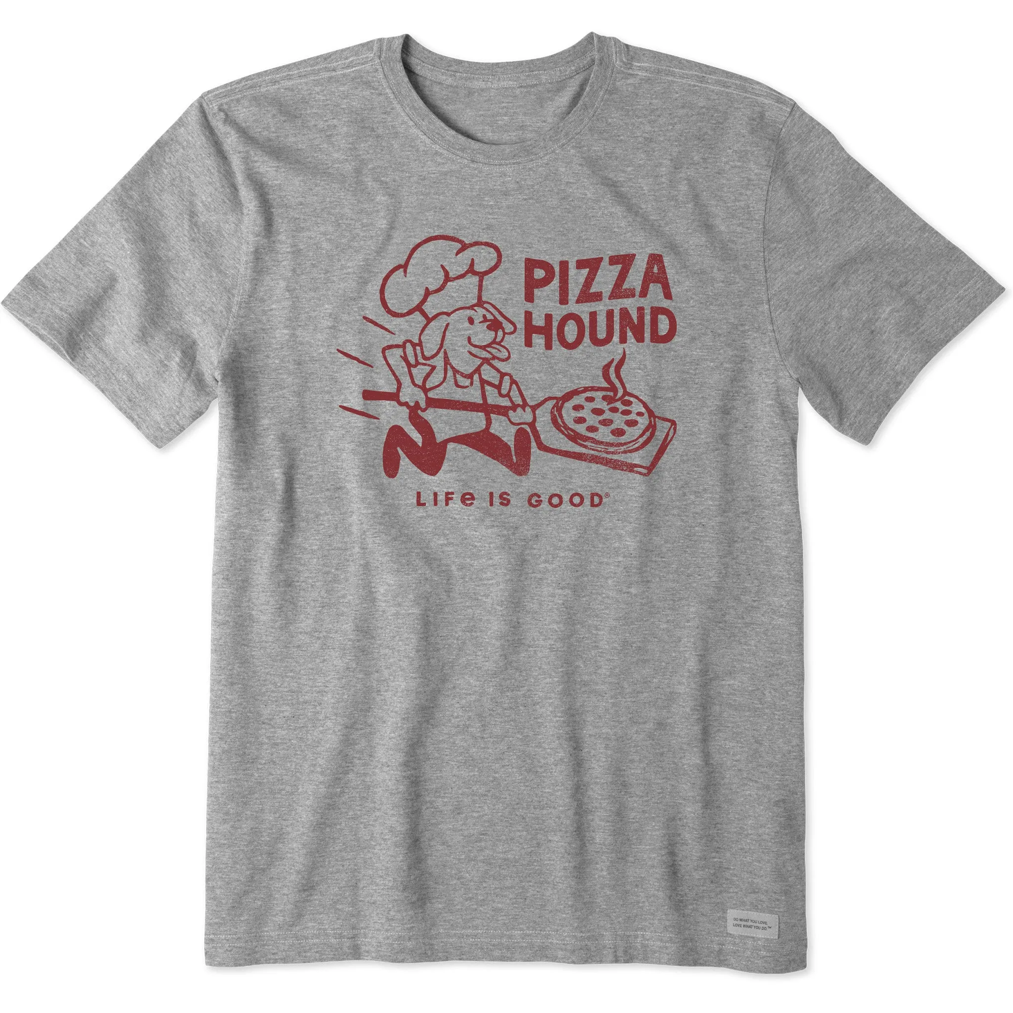 Light Casual Men's Pizza Hound Short Sleeve Crusher Tee