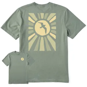 Men's Sunburst Bird Short Sleeve Tee Comfort Flex cotton material