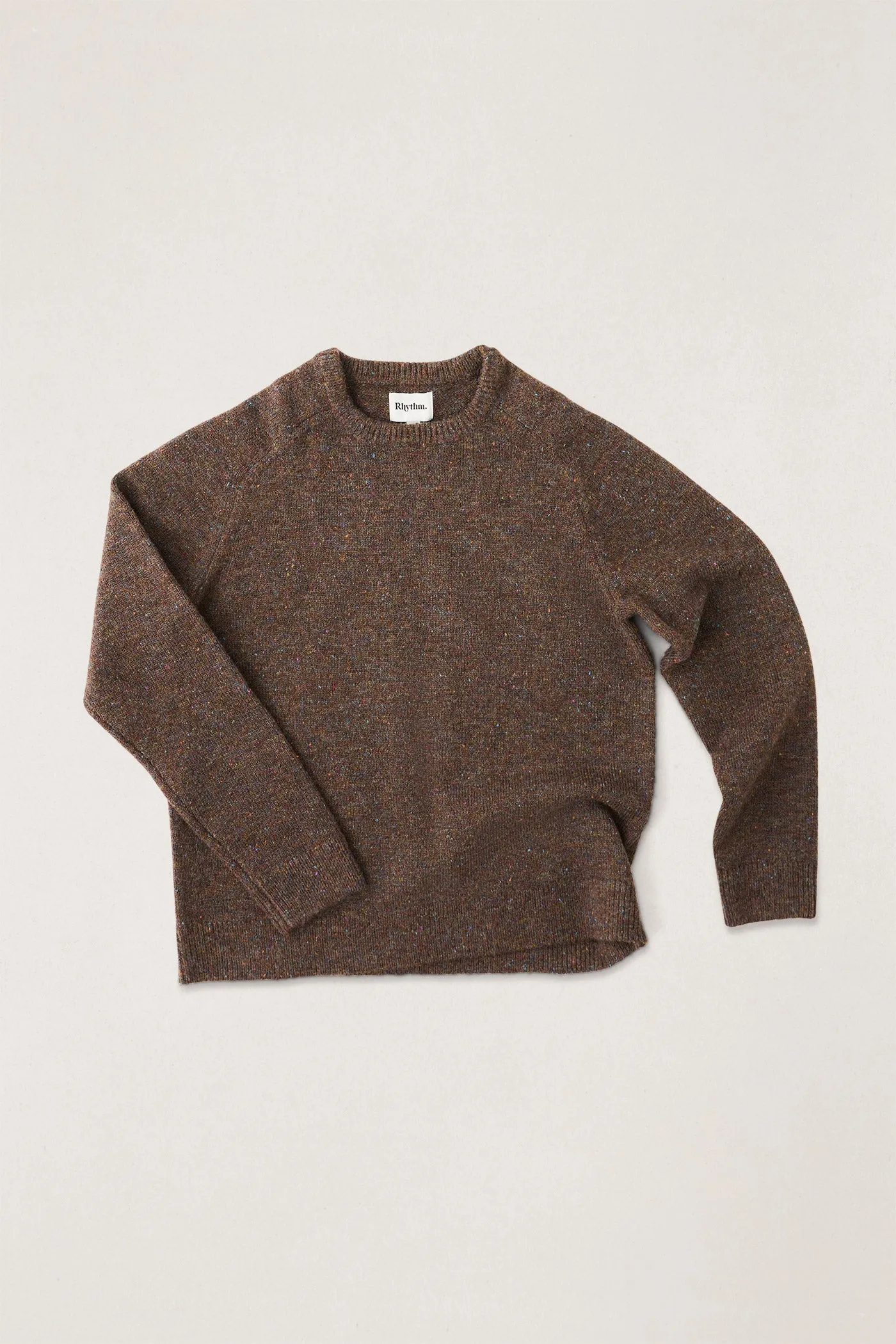 Scramble Crew Knit Brown Cool Weather