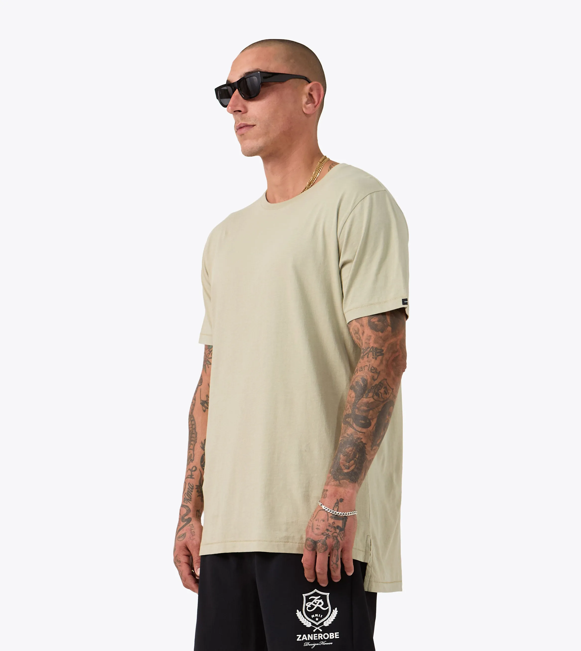 Flintlock Tee Sage Elegant and Relaxed