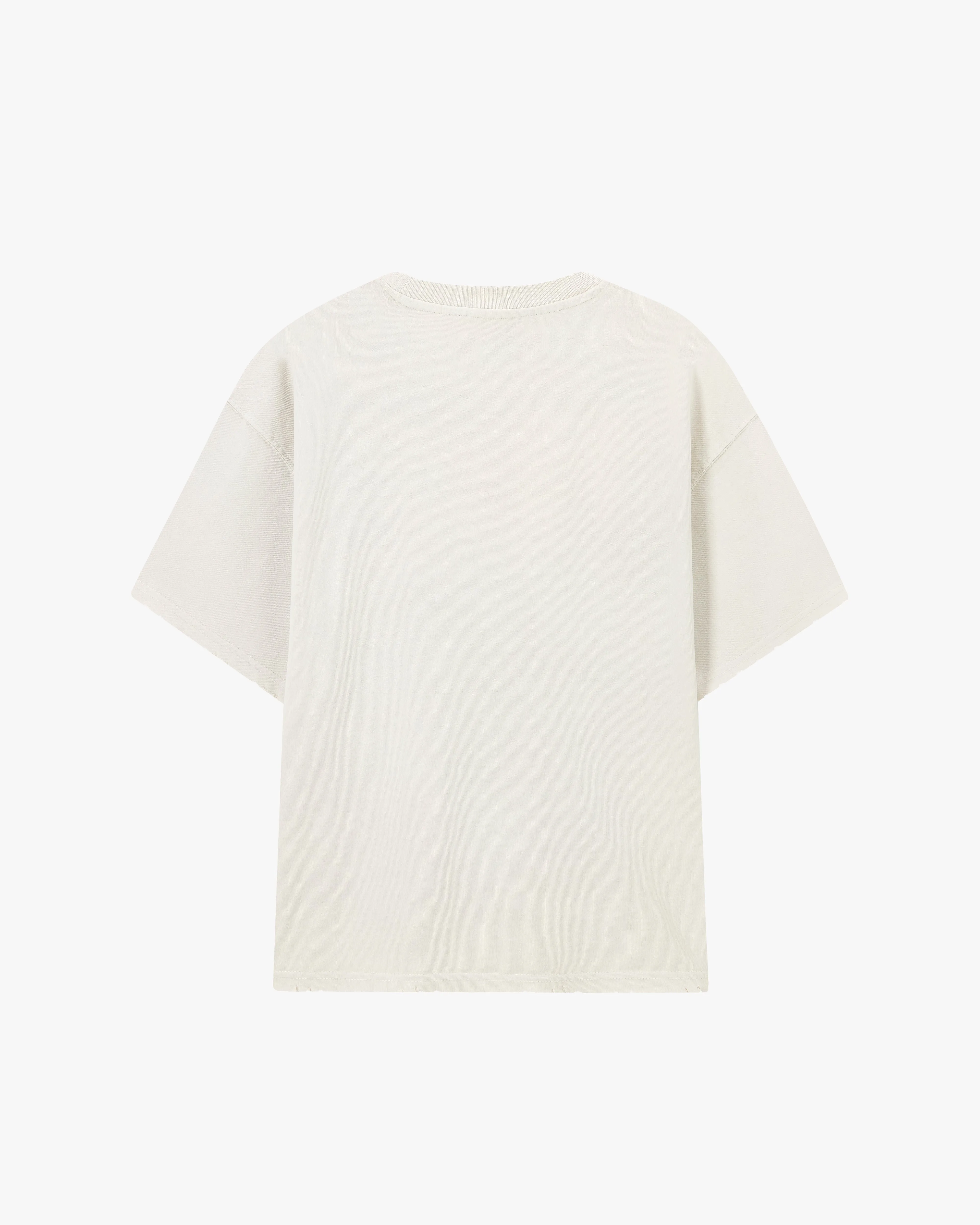 Coffee Break Tee Washed Marshmallow loose fitting