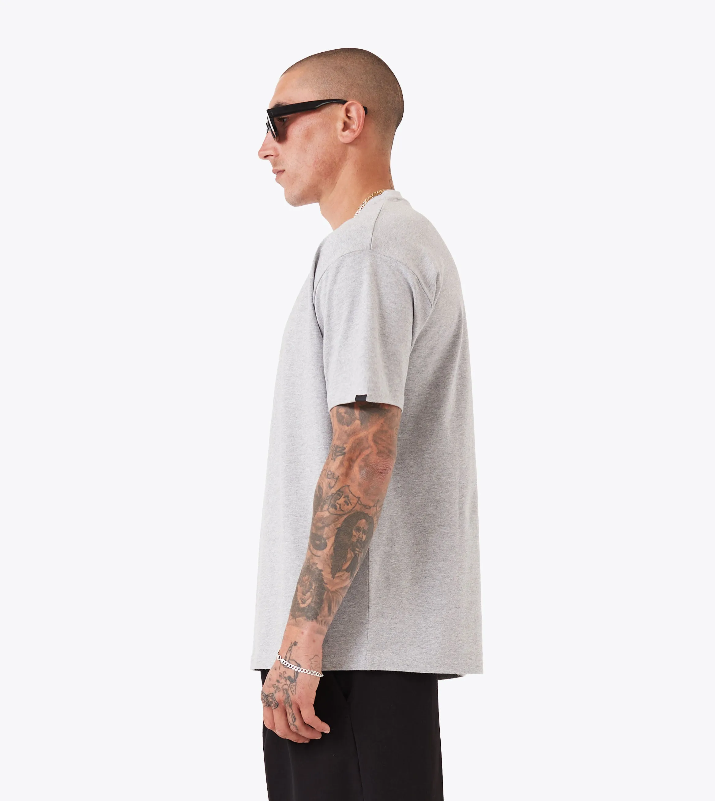 Versatile Comfort Wear Box Tee Grey Marle