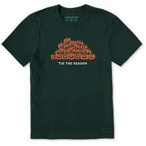 Men's Tis the Season Pumpkin Pile Short Sleeve Crusher Tee Minimalist Apparel