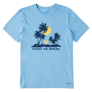 Men's Going on Break Palms Short Sleeve Tee Hypoallergenic Fibers Holiday Outfit