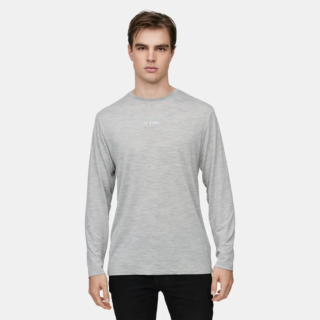 Mens Ultralight Logo Long Sleeve Tee Smooth Finish Formal Occasion