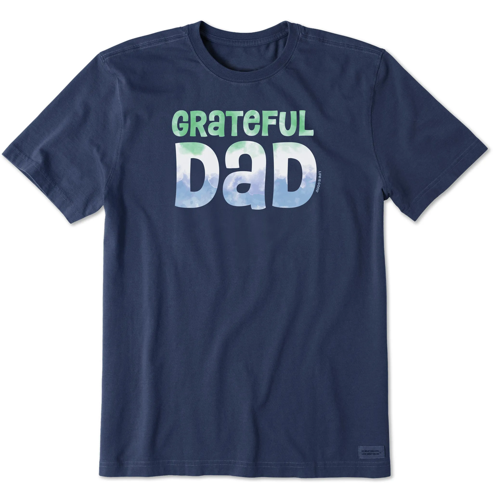 Men's Grateful Dad Stack Short Sleeve Tee Holiday Style