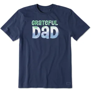 Men's Grateful Dad Stack Short Sleeve Tee Holiday Style