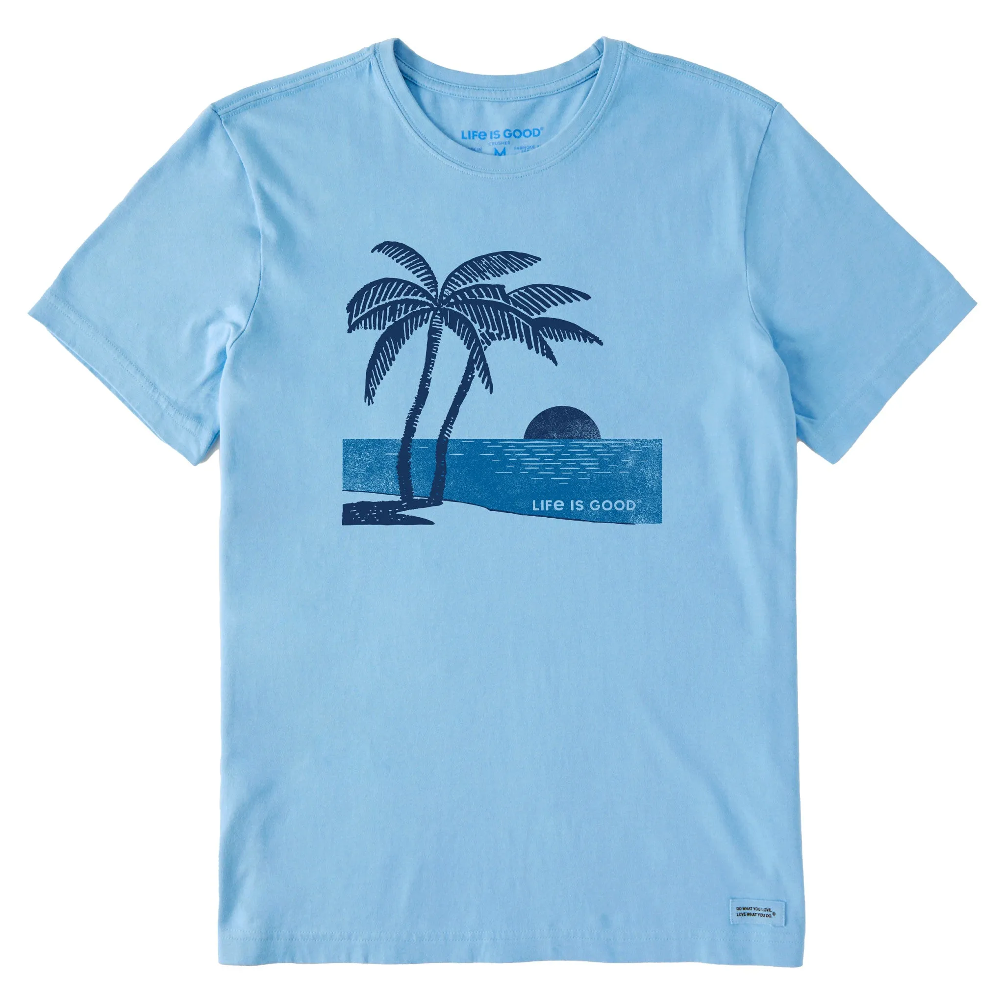 cotton material Men's Sunset Two Palms Short Sleeve Tee