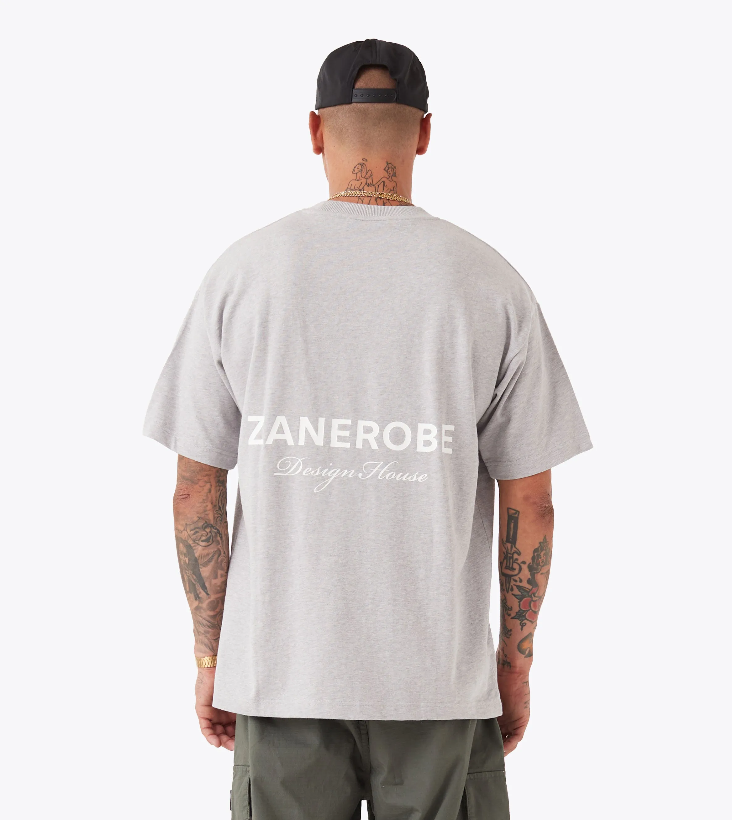 ZDH Box Tee Grey Marle Machine washable Practical Comfort