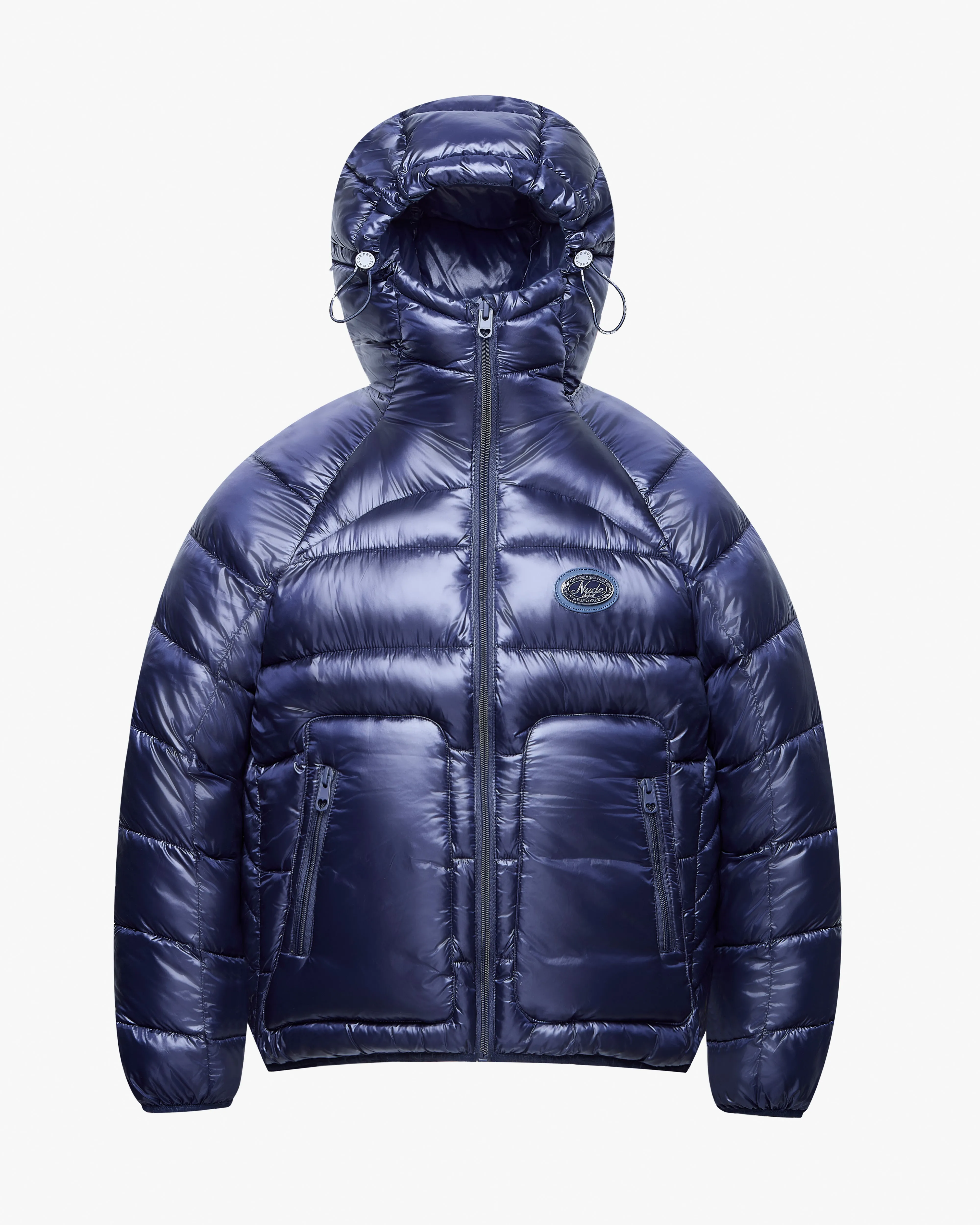 Soft Interior Brushing Iconic Puffer Jacket Navy