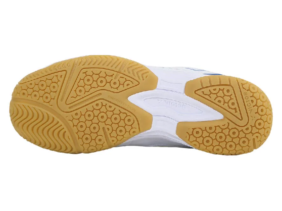 Victor A172 AF Court Shoes [Bright White/Mykonos Blue] Dynamic Walk