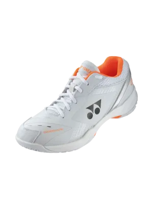 Yonex 2021 Power Cushion 65X3 Unisex Badminton Shoes [White/Orange] Flight Ultra Secure Alpha