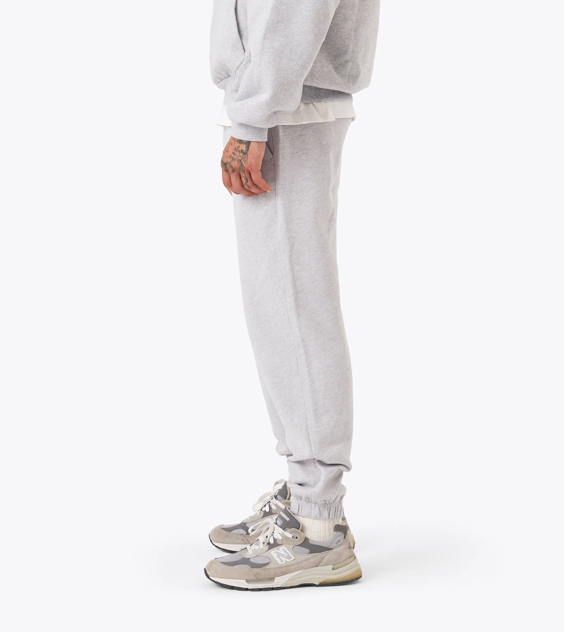 Workout-ready Box Fleece Jogger Grey Marle