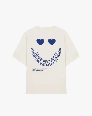 Happy Tee Marshmallow harmonious Layered Hem Detail