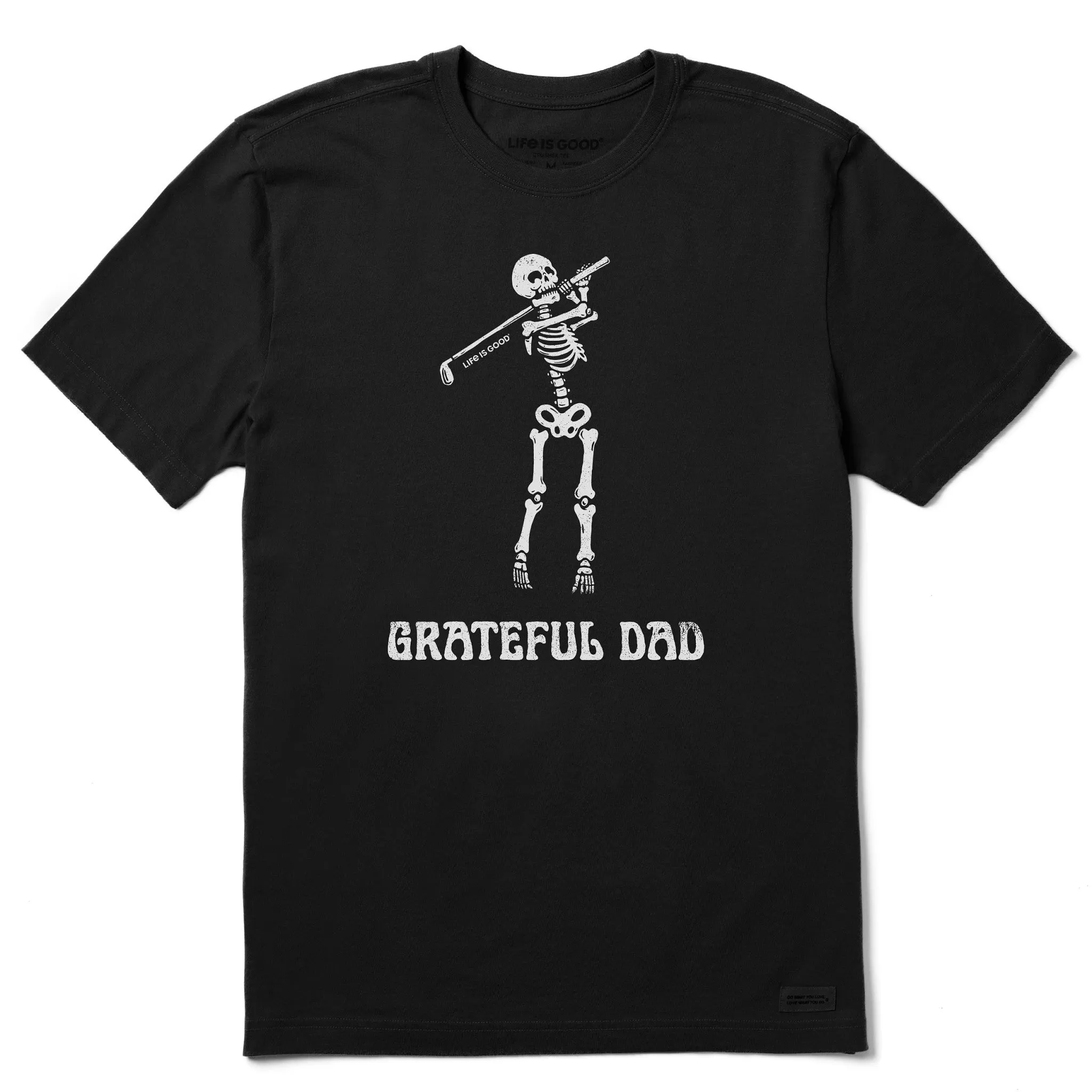 Breathable Wear Fit Daily Casual Men's Grateful Dad Golfer Short Sleeve Crusher Tee