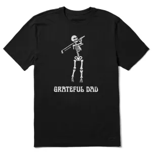 Men's Grateful Dad Golfer Short Sleeve Crusher Tee Breathable fabric BreathableMeshLining