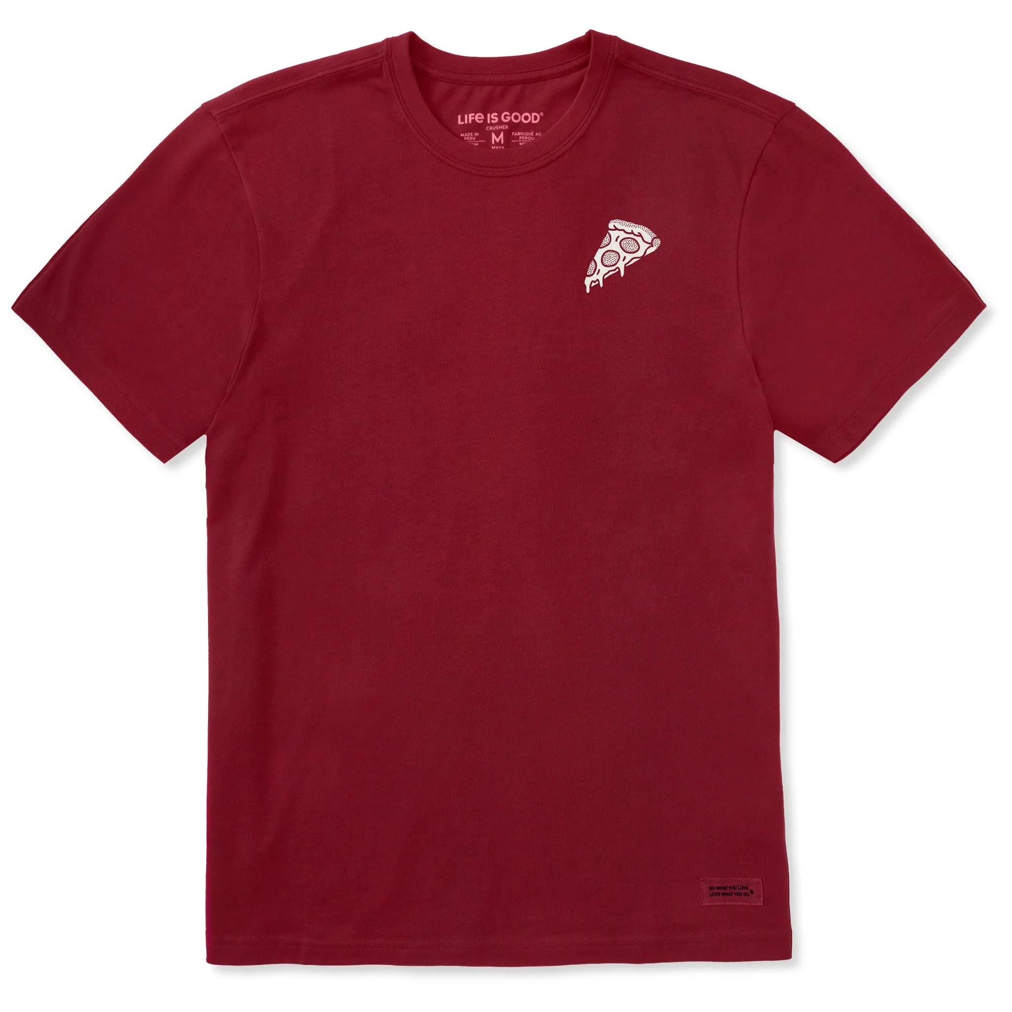 Essential Wear Simple and Light Men's Pizza Short Sleeve Crusher Tee