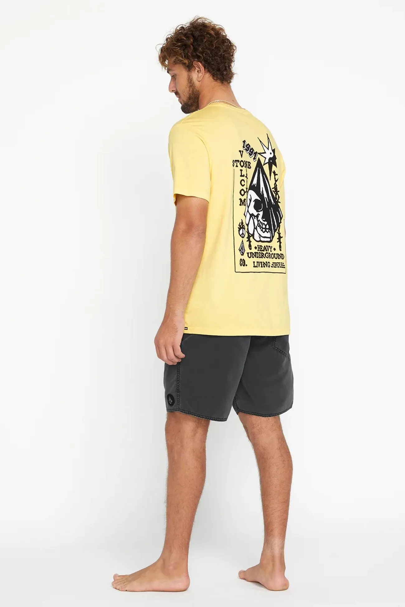 Yarn Dyed Pattern Tailored Cut Center Trunk 17 Black