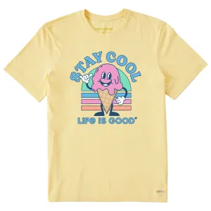 MoistureControlFibers Men's Stay Cool Ice Cream Cone Short Sleeve Tee