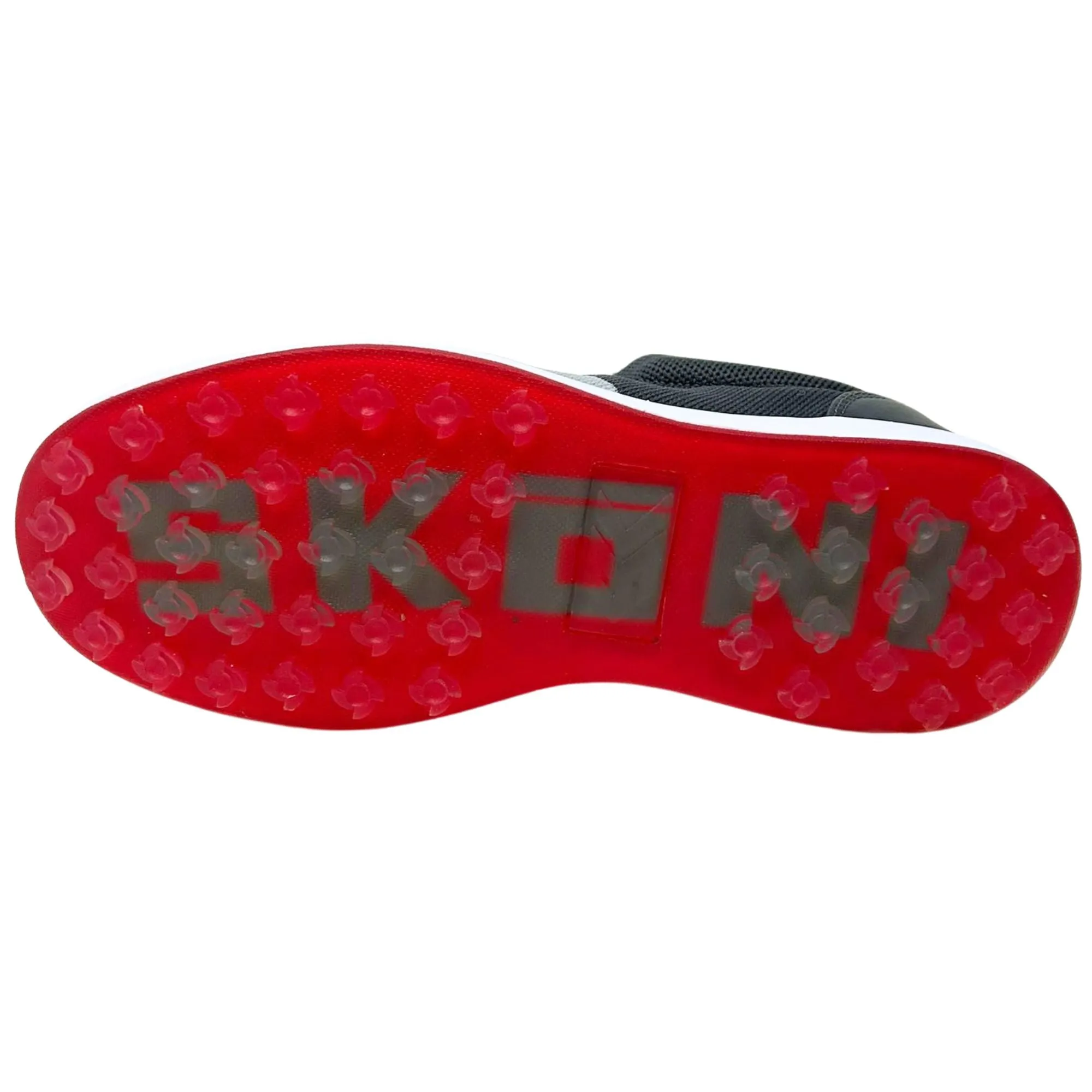 Ventilated Upper Comfort Fit Technology SK??NI Men's Golf Shoe Waterproof- Grey/Red