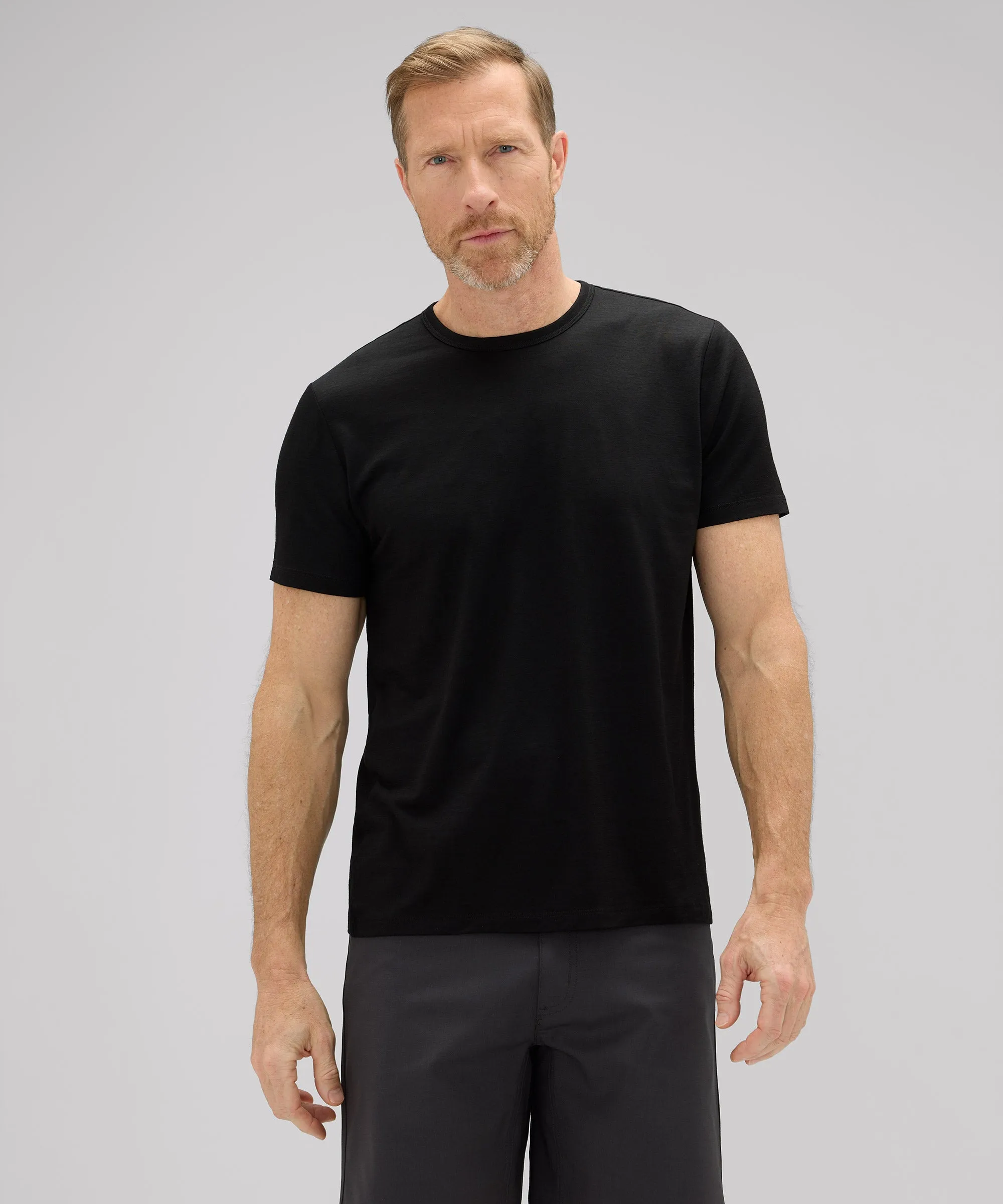 Men's Merino Ultralight Crew T-Shirt Versatile Comfort Wear