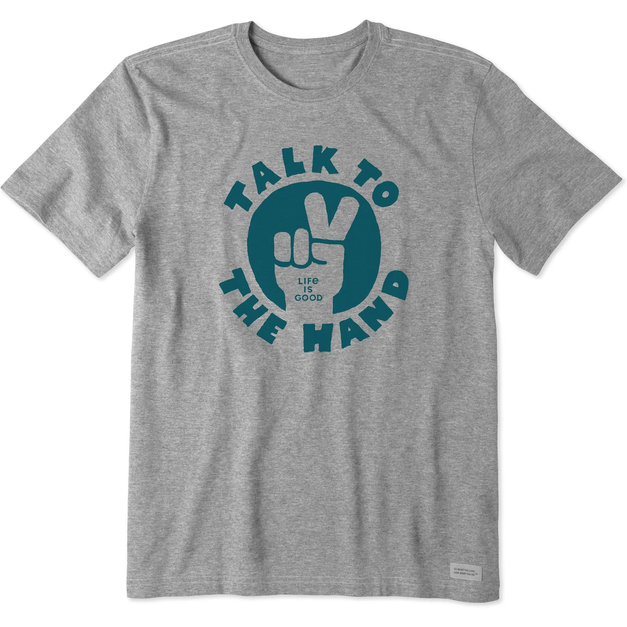Men's Talk to the Hand Short Sleeve Tee Sports Outfit