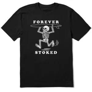 Comfy Essentials Wear Men's Forever Stoked Short Sleeve Tee