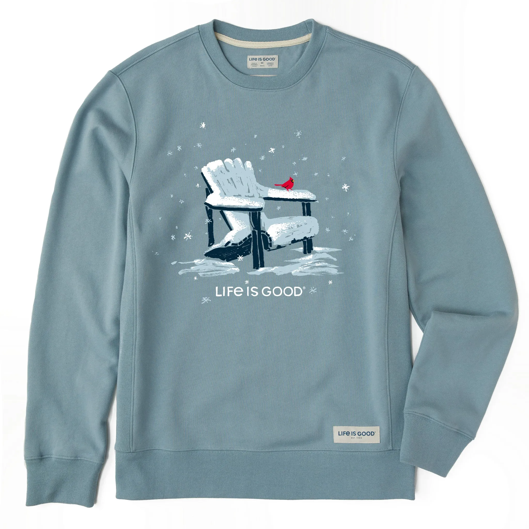 Men's Snowy Adirondack Cardinal Simply True Crew Modern Sporty