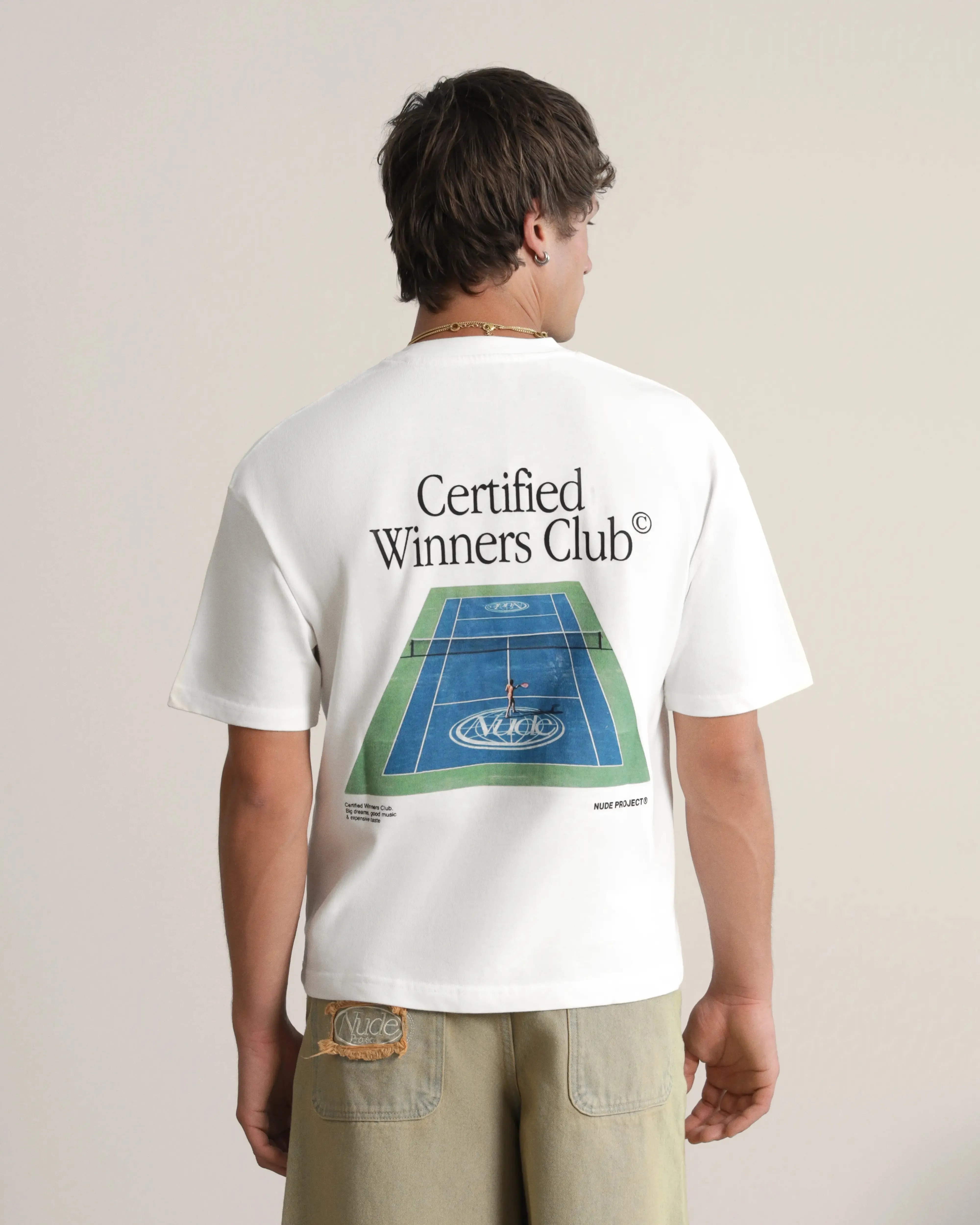 Hiking durability Stylish Wearable Tennis Tee White