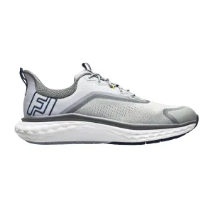 FootJoy Men's Quantum Golf Shoe- Grey/White/Blue Daily Comfort Comfort Flex