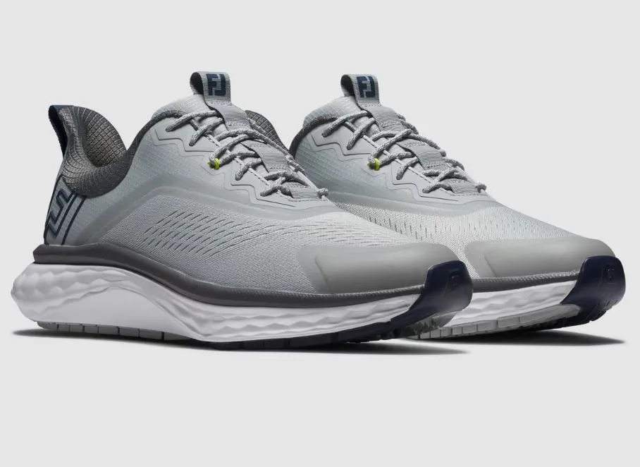 Perfect Balance FootJoy Men's Quantum Golf Shoe- Grey/White/Blue