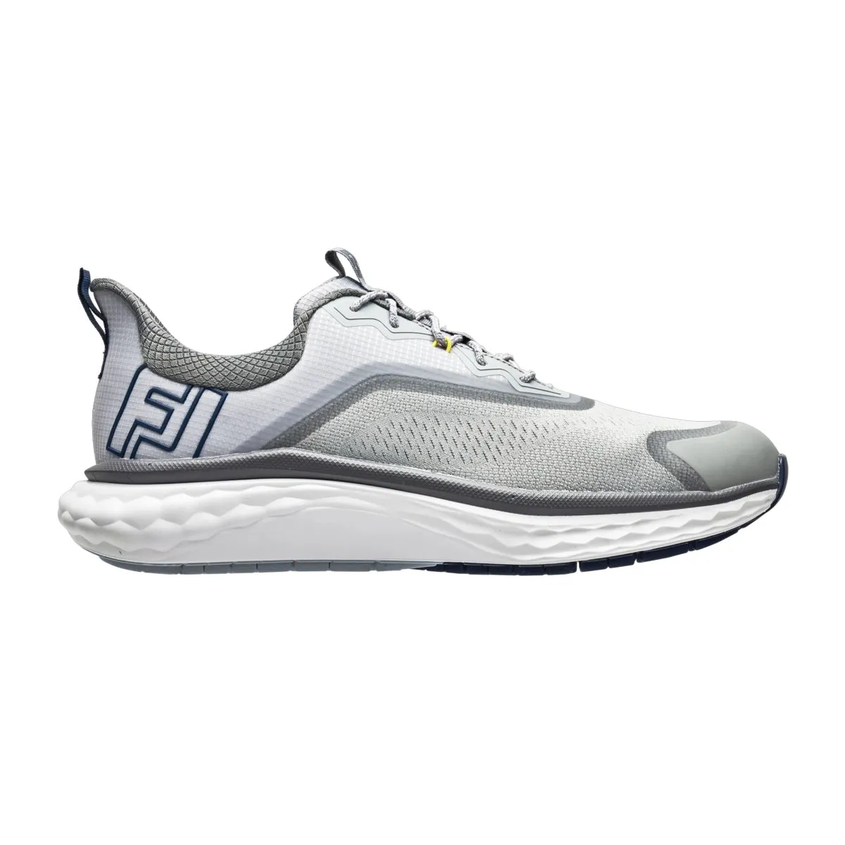 FootJoy Men's Quantum Golf Shoe- Grey/White/Blue Daily Comfort Comfort Flex