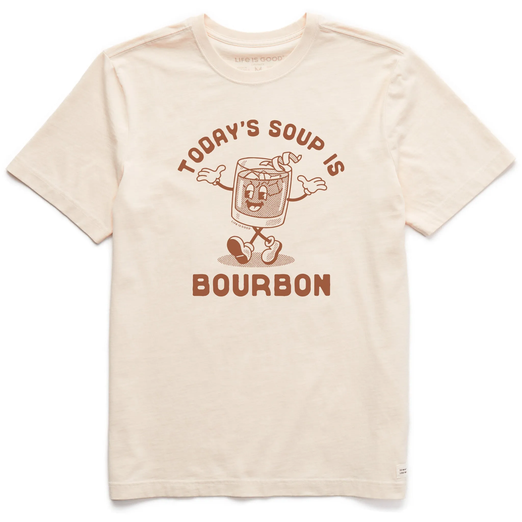 color blocking Men's Today's Soup is Bourbon Short Sleeve Crusher Tee