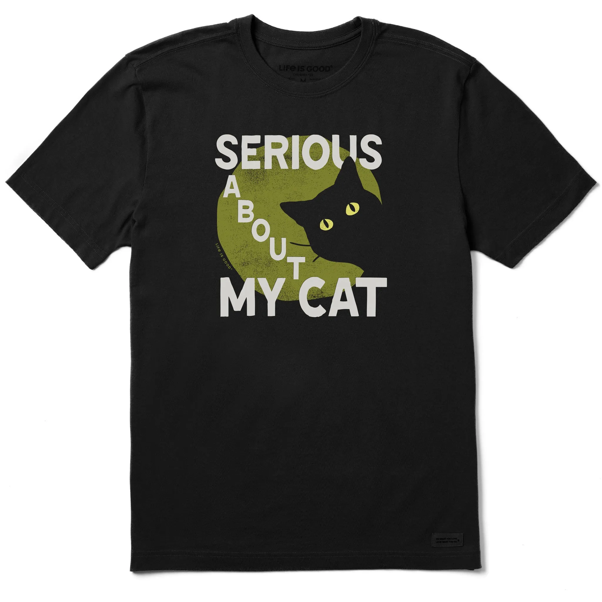 Cozy Flex Men's Serious About My Cat Short Sleeve Crusher Tee