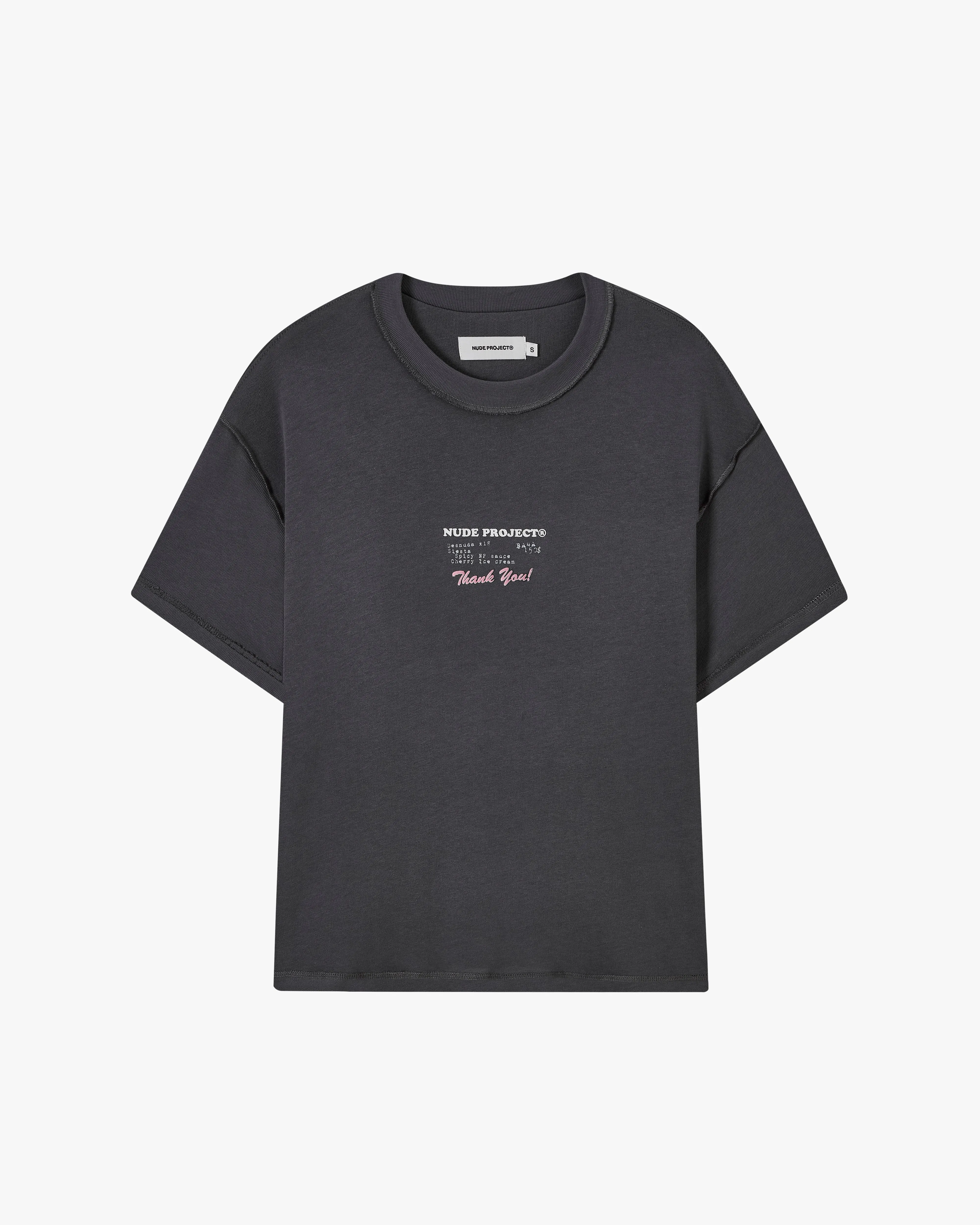 Fuck Normal Tee Ash college Drop Shoulder Cut